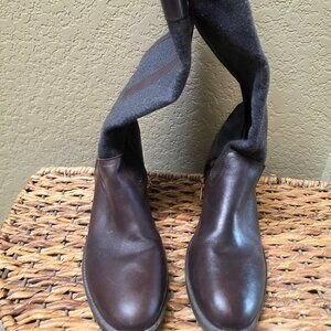 Tommy Hilfiger-brown leather boots